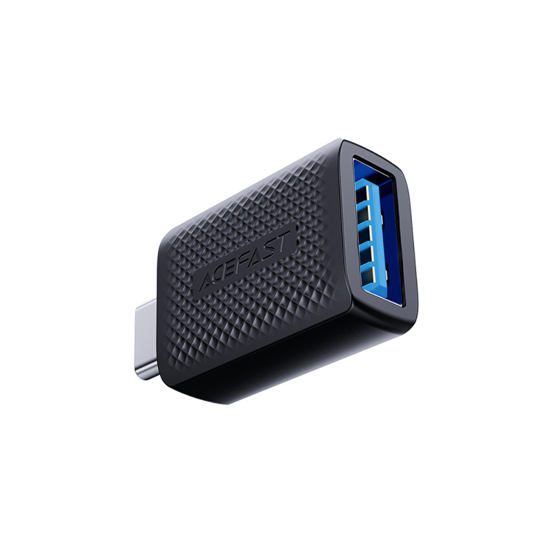 USB-A į USB-C 3.0 vyriškas 5Gb/ s adapteris – juodas