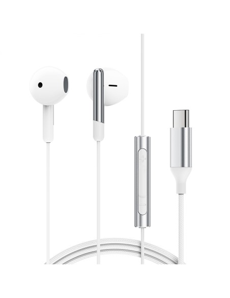 Laidinės ausinės su mikrofonu ir nuotolinio valdymo pulteliu USB-C 1,2 m – baltos spalvos
 
Laidinės ausinės su mikrofonu ir nuotolinio valdymo pulteliu USB-C 1,2 m – baltos spalvos