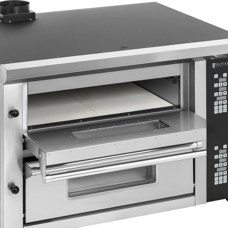 Elektrinė picų krosnelė su šamotu 8 picoms, skersmuo 33cm 400V 8400W