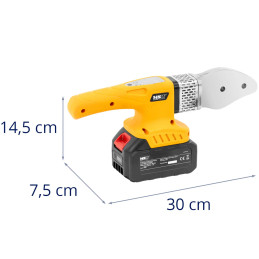 
Akumuliatorinis suvirintojas PP PB PE PV vamzdžiams, kurių skersmuo 20-32mm 300C 350W - komplektas
