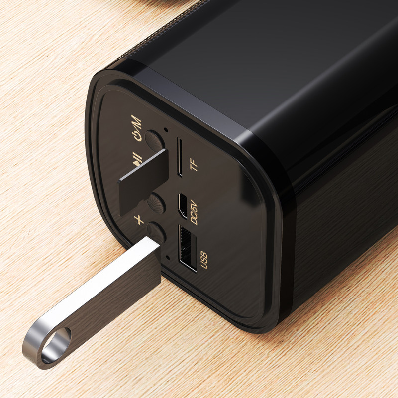 Y2+ Bluetooth 5.0 garsiakalbis 2400mAh SD USB FM – juodas