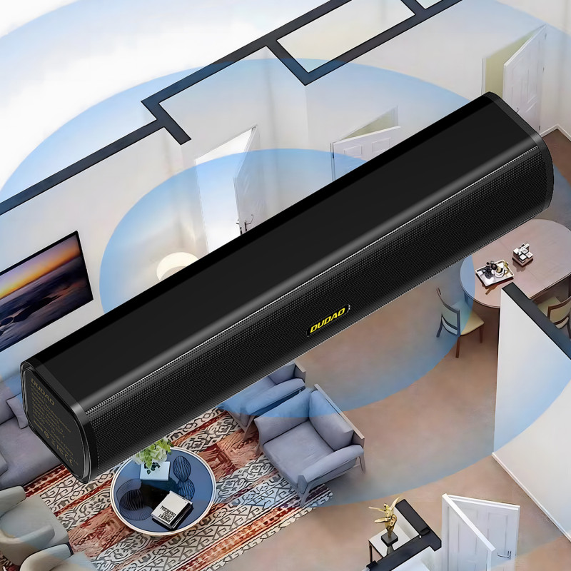 Y2+ Bluetooth 5.0 garsiakalbis 2400mAh SD USB FM – juodas