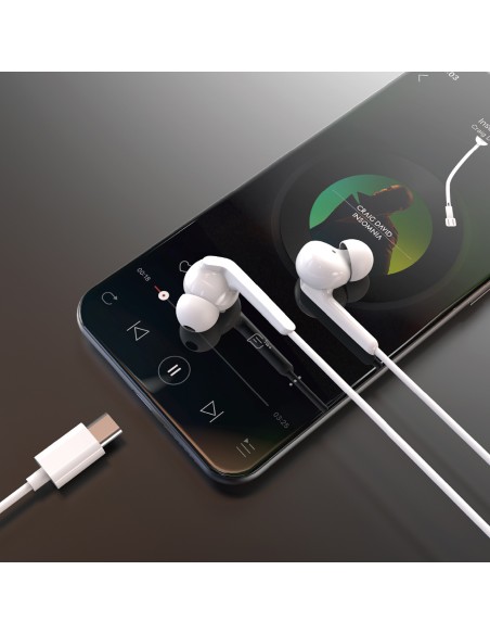 X3C+ laidinės USB-C į ausis įdedamos ausinės 1,2 m – baltos
 
X3C+ laidinės USB-C į ausis įdedamos ausinės 1,2 m – baltos