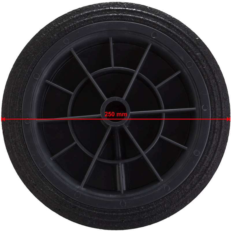 Ratas gumos atliekų konteinerio kibirui sk. 250 mm