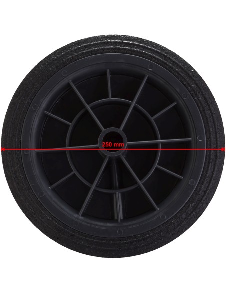 Ratas gumos atliekų konteinerio kibirui sk. 250 mm