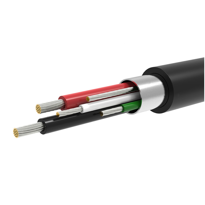 Adapteris mini USB-B (vyriškas) - USB-A (moteris) OTG 10cm - pilkas
