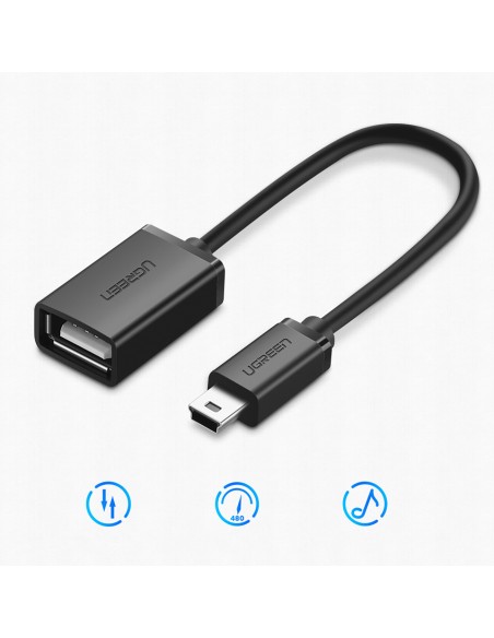 Adapteris mini USB-B (vyriškas) - USB-A (moteris) OTG 10cm - pilkas
 
Adapteris mini USB-B (vyriškas) - USB-A (moteris) OTG 10cm - pilkas