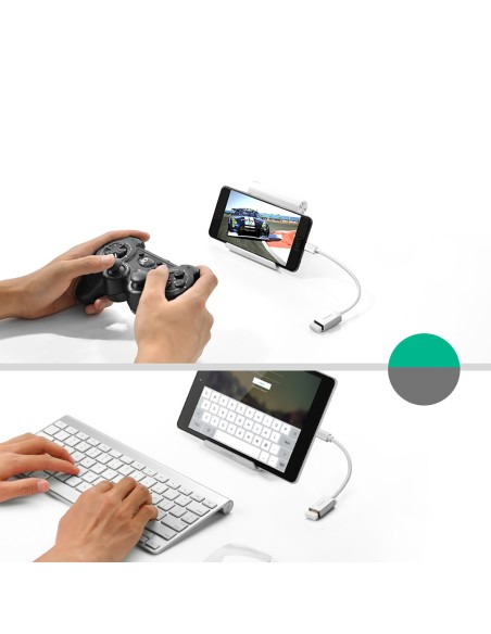 USB-A 3.0 (moteris) – USB-C 3.0 (vyriškas) OTG adapteris – baltas
 
USB-A 3.0 (moteris) – USB-C 3.0 (vyriškas) OTG adapteris – baltas