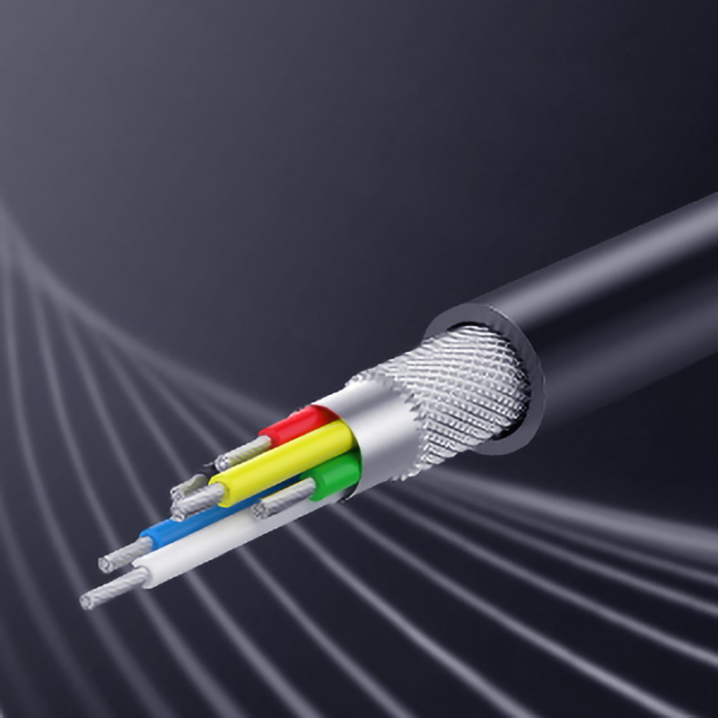 Garso adapteris 2 prievadų USB-C (vyriškas) - mini lizdas 3,5 mm / USB-C (moteris) - pilkas