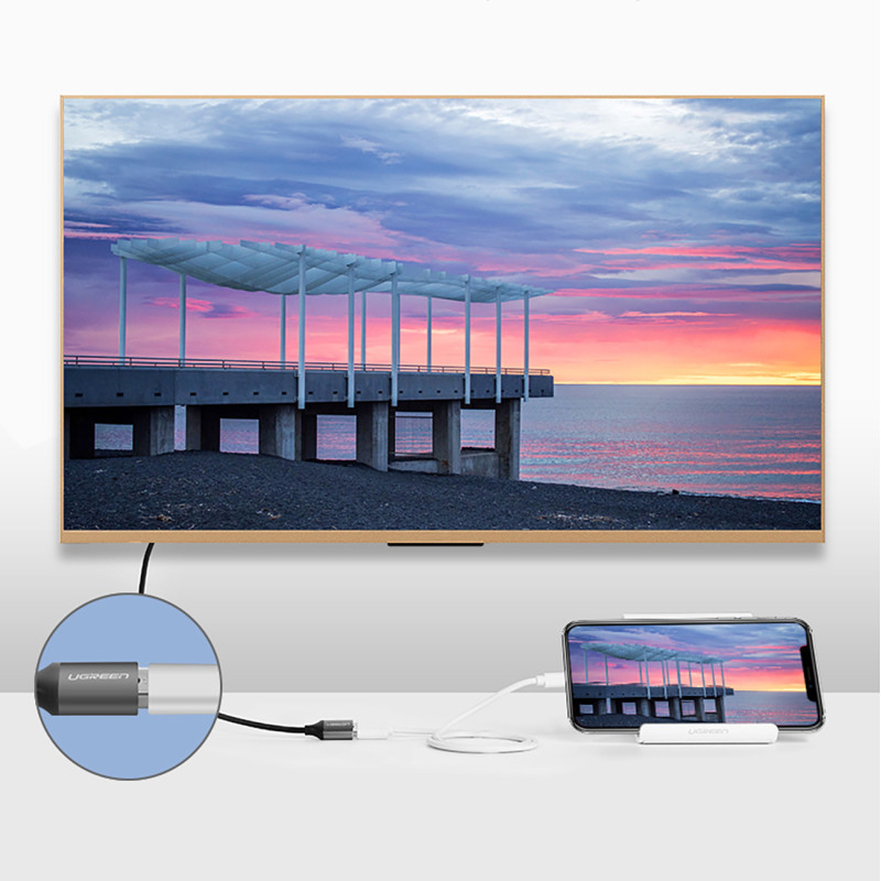 Adapteris USB-A (moteris) - HDMI su maitinimo prievadu USB-A (vyriškas) 1,5 m - pilkas