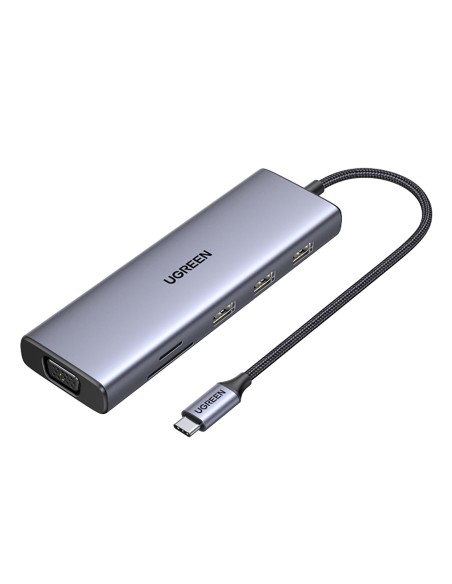 HUB adapteris USB-C – 3x USB-A 3.0 / HDMI / VGA / RJ45 / SD / TF kortelių skaitytuvas / USB-C PD - pilka
 
HUB adapteris USB-C – 3x USB-A 3.0 / HDMI / VGA / RJ45 / SD / TF kortelių skaitytuvas / USB-C PD - pilka