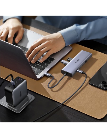 HUB adapteris USB-C – 3x USB-A 3.0 / HDMI / VGA / RJ45 / SD / TF kortelių skaitytuvas / USB-C PD - pilka
 
HUB adapteris USB-C – 3x USB-A 3.0 / HDMI / VGA / RJ45 / SD / TF kortelių skaitytuvas / USB-C PD - pilka