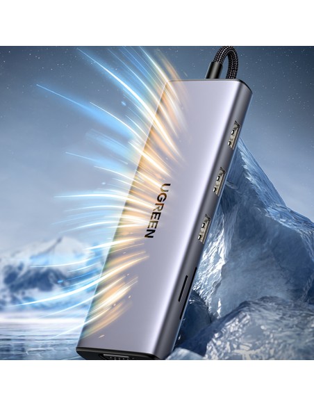 HUB adapteris USB-C – 3x USB-A 3.0 / HDMI / VGA / RJ45 / SD / TF kortelių skaitytuvas / USB-C PD - pilka
 
HUB adapteris USB-C – 3x USB-A 3.0 / HDMI / VGA / RJ45 / SD / TF kortelių skaitytuvas / USB-C PD - pilka