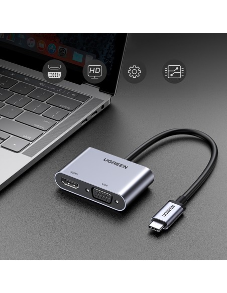 Adapterio skirstytuvas USB-C – HDMI / VGA / USB-A 3.0 / USB-C PD – pilka
 
Adapterio skirstytuvas USB-C – HDMI / VGA / USB-A 3.0 / USB-C PD – pilka
