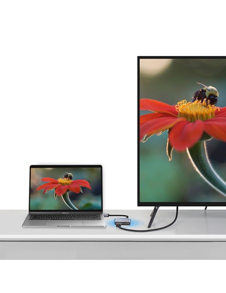Adapterio skirstytuvas USB-C – HDMI / VGA / USB-A 3.0 / USB-C PD – pilka
 
Adapterio skirstytuvas USB-C – HDMI / VGA / USB-A 3.0 / USB-C PD – pilka