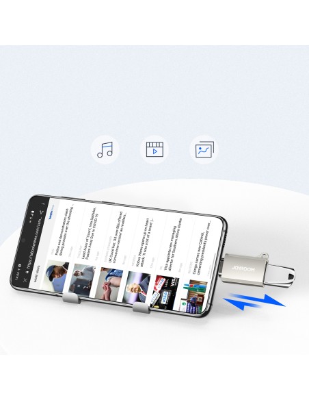 USB-C (vyriškas) – USB-A (moteriškas) adapteris su virvelės akute – sidabrinis
 
USB-C (vyriškas) – USB-A (moteriškas) adapteris su virvelės akute – sidabrinis