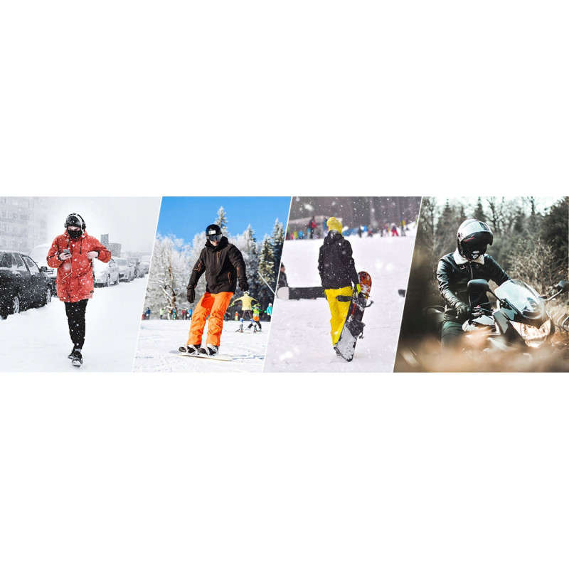 Izoliuota kvėpuojanti sportinė balaklava - juoda