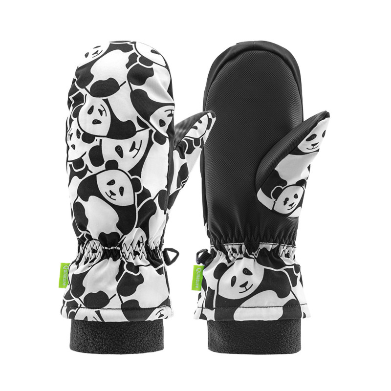 Panda Heat Slidinėjimo pirštinės be pirštų S dydis - juodos/ baltos