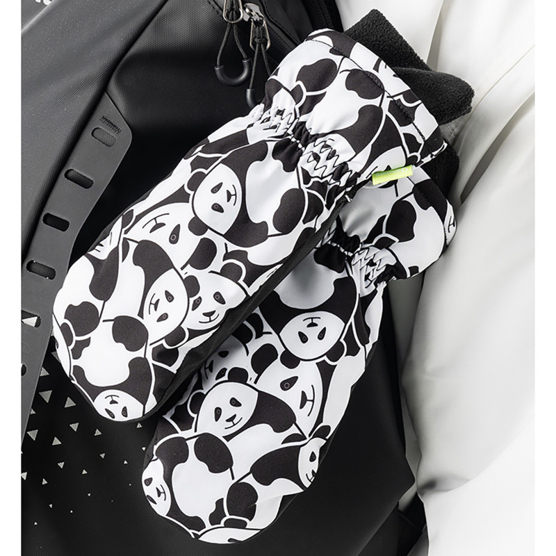 Panda Heat Slidinėjimo pirštinės be pirštų S dydis - juodos/ baltos