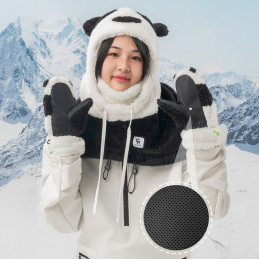 
Panda slidinėjimo pirštinės vaikams ir suaugusiems S dydis – juodos/ baltos
