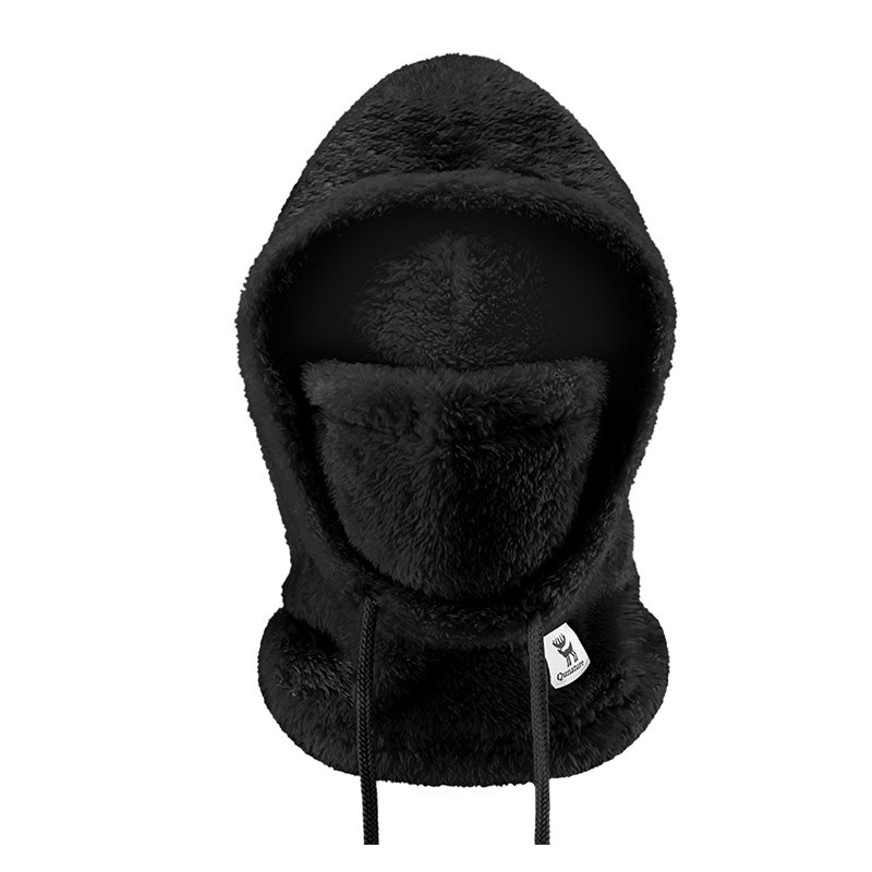 
Šilta kailinė balaklava žiemos slidinėjimui Arctic Velvet dydis L - juoda
