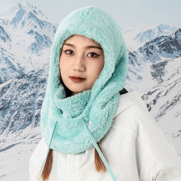 
Šilta kailinė balaklava žiemos slidinėjimui Arctic Velvet dydis L - mėtinė

