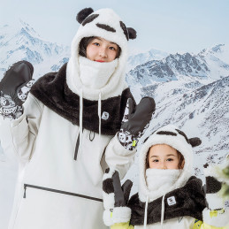 
Šilta žieminė balaklava iš kailio Panda vaikams ir suaugusiems L dydis - juoda/ balta
