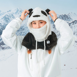 
Šilta žieminė balaklava iš kailio Panda vaikams ir suaugusiems L dydis - juoda/ balta
