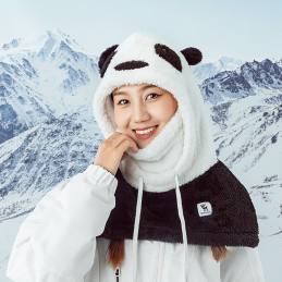 
Šilta žieminė balaklava iš kailio Panda vaikams ir suaugusiems L dydis - juoda/ balta
