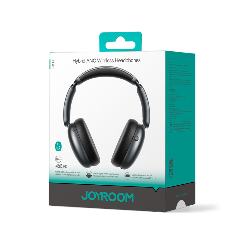 J-Head serijos JR-JH1 belaidės ausinės su ANC Bluetooth - juodos