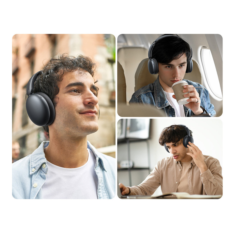J-Head serijos JR-JH1 belaidės ausinės su ANC Bluetooth - juodos