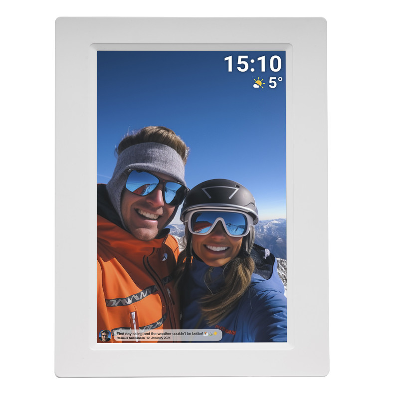 
Skaitmeninis rėmelis 10.1& 39 & 39 16GB microSD Frameo PFF-1015W – baltas
