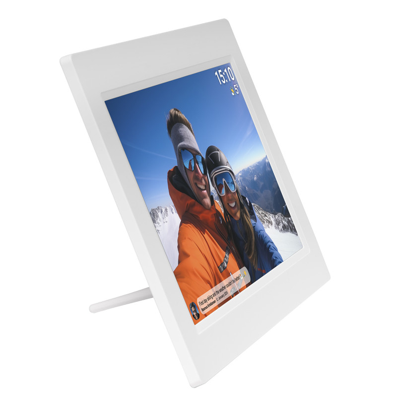 Skaitmeninis rėmelis 10.1& 39 & 39 16GB microSD Frameo PFF-1015W – baltas