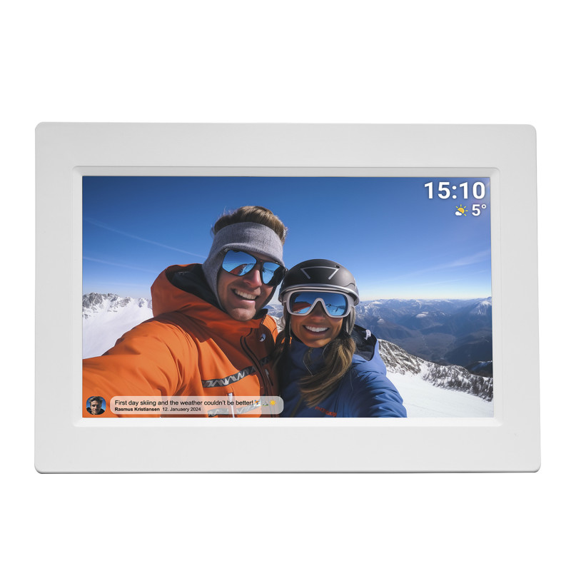 Skaitmeninis rėmelis 10.1& 39 & 39 16GB microSD Frameo PFF-1015W – baltas