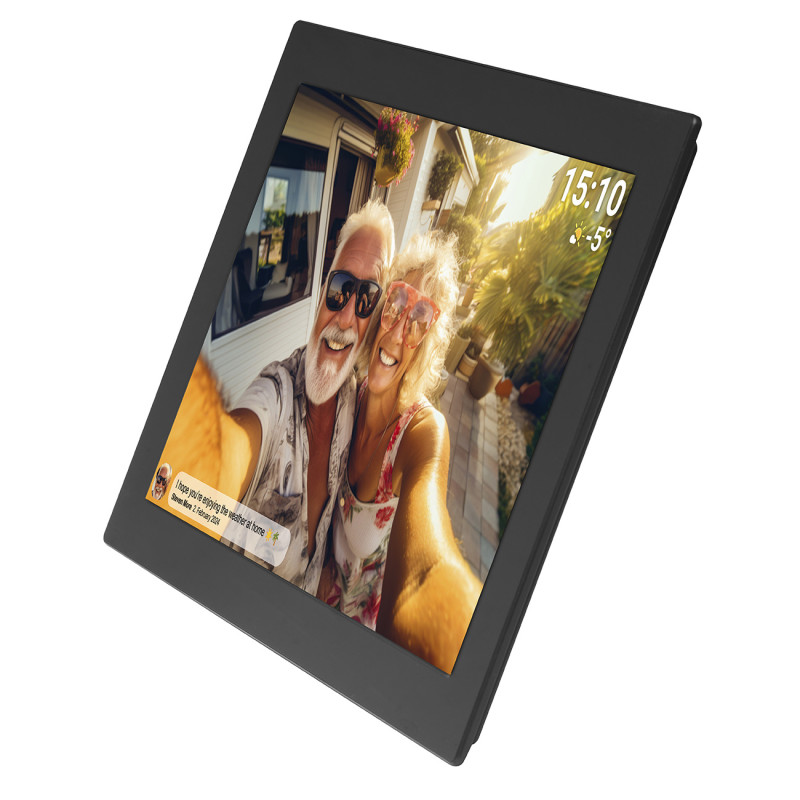 Skaitmeninis rėmelis 10.1& 39 & 39 16GB microSD WiFi Frameo PFF-1037B – juodas