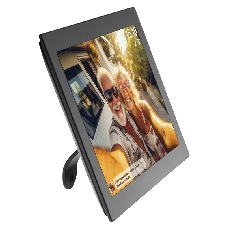 Skaitmeninis rėmelis 10.1& 39 & 39 16GB microSD WiFi Frameo PFF-1037B – juodas