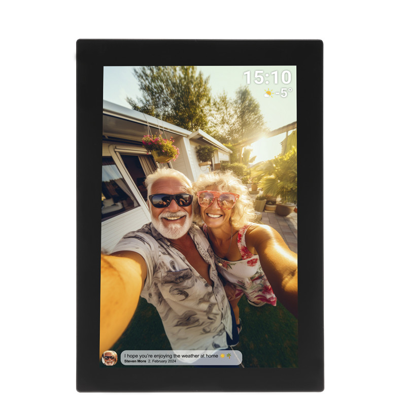 Skaitmeninis rėmelis 10.1& 39 & 39 16GB microSD WiFi Frameo PFF-1037B – juodas