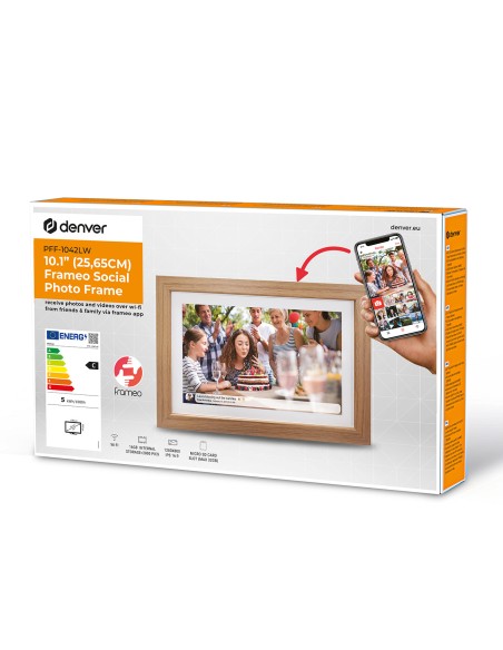 Skaitmeninis rėmelis 10,1 colio 16 GB „microSD WiFi microUSB Frameo PFF-1042LW“ – rudas
 
Skaitmeninis rėmelis 10,1 colio 16 GB „microSD WiFi microUSB Frameo PFF-1042LW“ – rudas