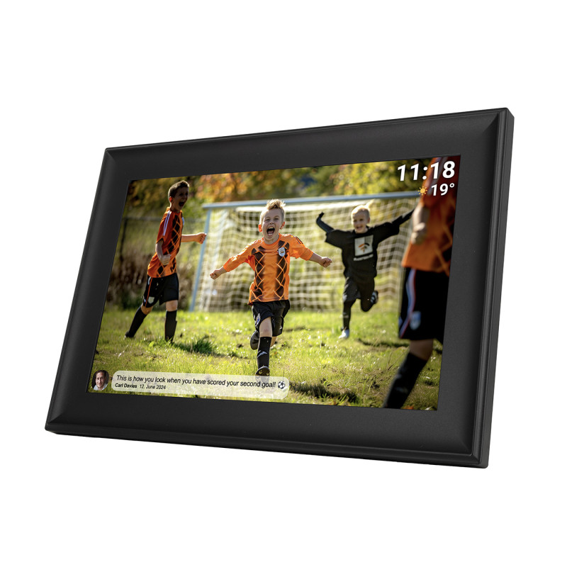 Skaitmeninis rėmelis 10,1 colio 16 GB „microSD WiFi USB-C Frameo PFF-1080B“ – juodas
