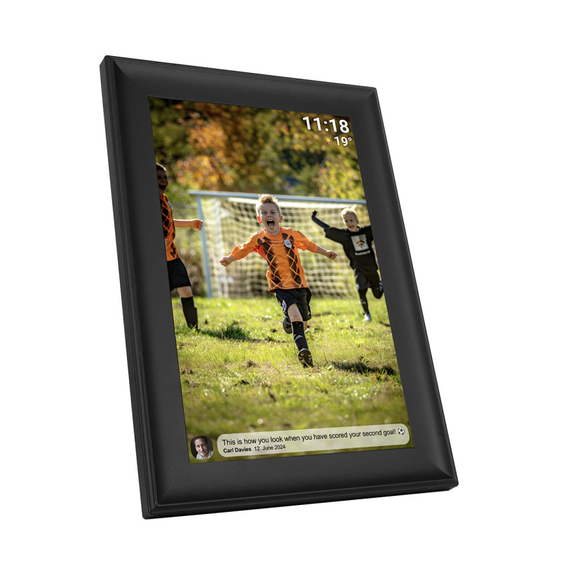 Skaitmeninis rėmelis 10,1 colio 16 GB „microSD WiFi USB-C Frameo PFF-1080B“ – juodas