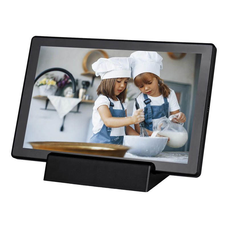 Skaitmeninis rėmelis 10.1& 39 & 39 16GB microSD WiFi Frameo PFF-1070B – juodas