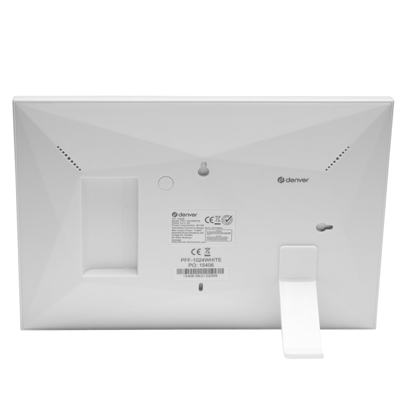 Skaitmeninis rėmelis 10.1& 39 & 39 16GB microSD WiFi garsiakalbis MP4 Frameo PFF-1024W – baltas