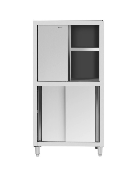 Nerūdijančio plieno virtuvės spinta su stumdomomis durimis 120 kg 100 x 50 x 180 cm Nerūdijančio plieno virtuvės spinta su stumdomomis durimis 120 kg 100 x 50 x 180 cm