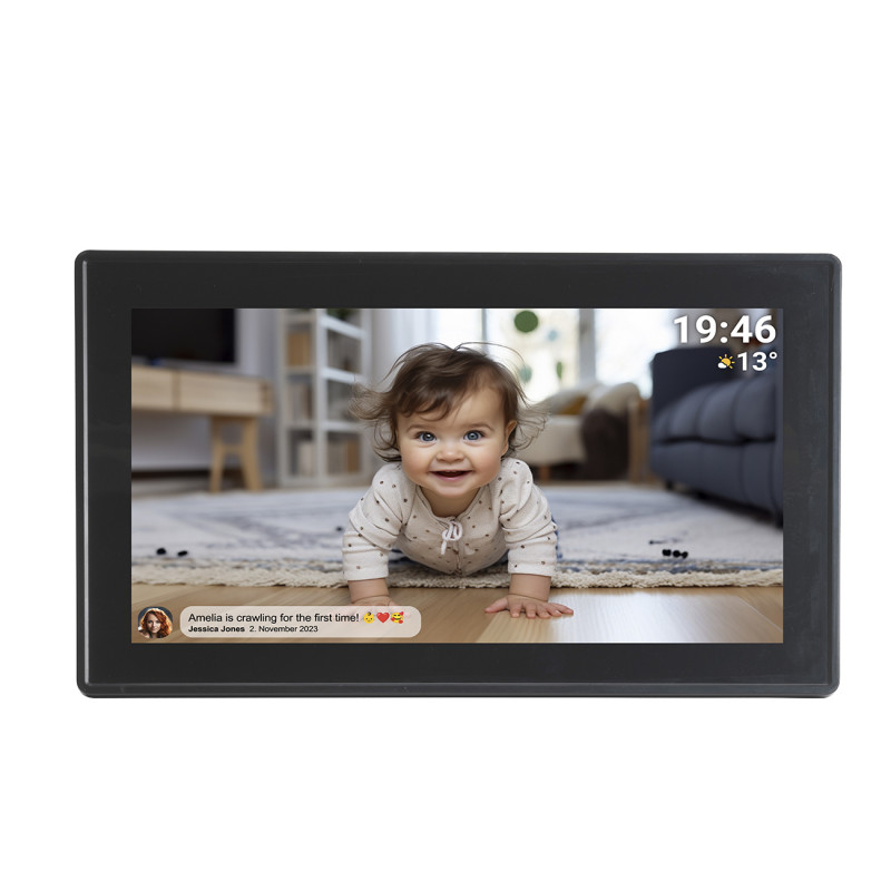 Skaitmeninis rėmelis 15,6 colių 8GB microSD WiFi garsiakalbis MP4 AVI Frameo PFF-1514B – juodas