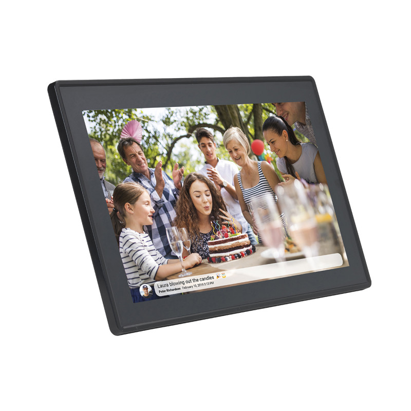 Skaitmeninis rėmelis 15.6& 39 & 39 16GB microSD WiFi garsiakalbis MPEG4 Frameo PFF-1515B – juodas