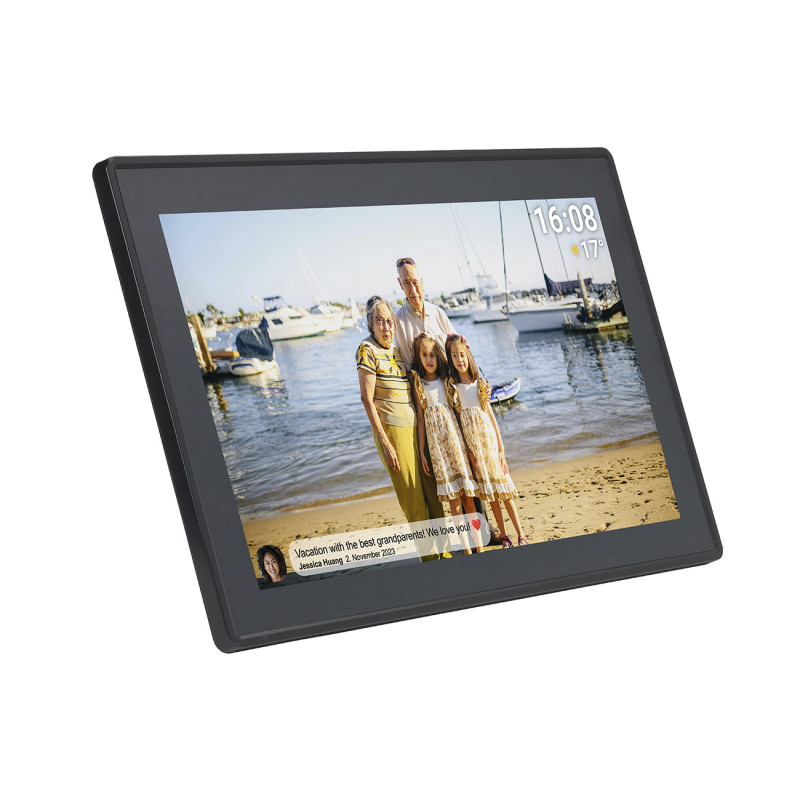 Skaitmeninis rėmelis 15.6& 39 & 39 16GB microSD WiFi garsiakalbis MPEG4 Frameo PFF-1515B – juodas