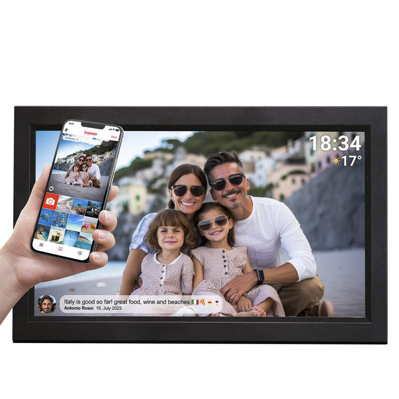 
Skaitmeninis rėmelis 15.6& 39 & 39 16GB microSD WiFi Frameo PFF-1503B – juodas

