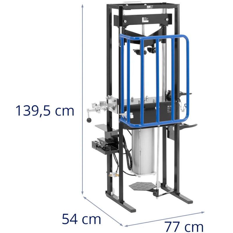 Pneumatinis spyruoklinis kompresorius 410 mm sk. 105-180 mm 1 t 8 barai