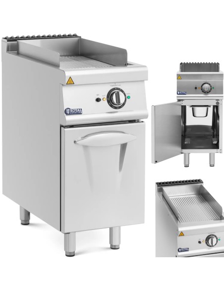 
Grilio plokštė elektrinė grilis su grioveliais su spintele 33,5 x 55 cm 5,4 kW
