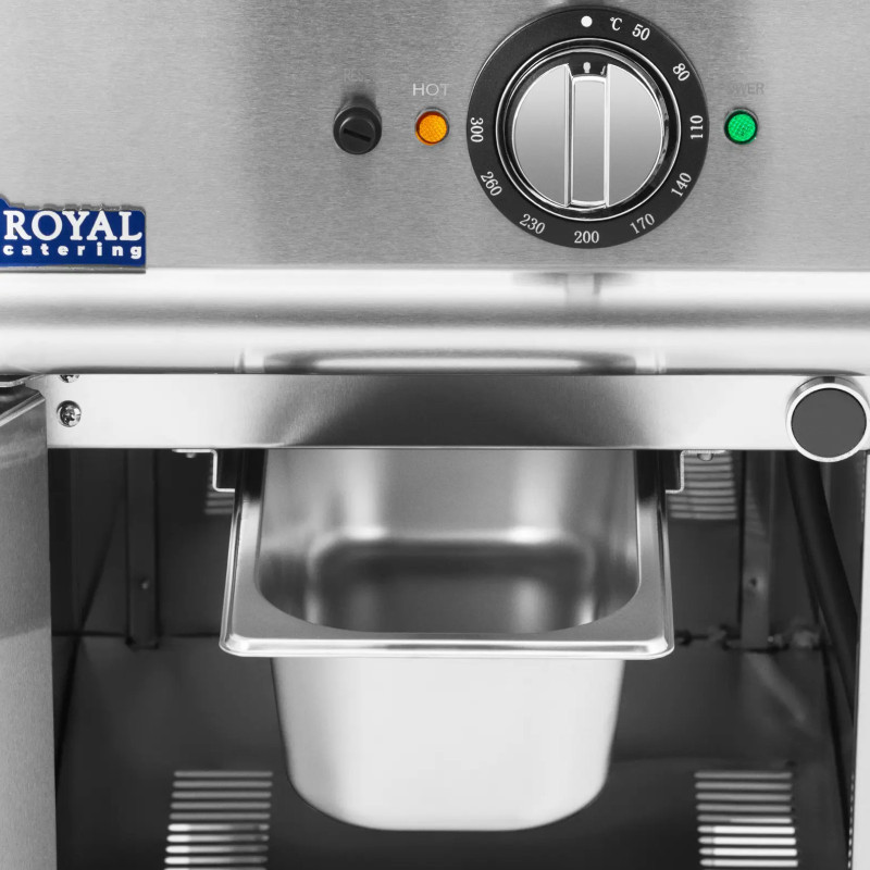 
Grilio plokštė elektrinė grilis su grioveliais su spintele 33,5 x 55 cm 5,4 kW
